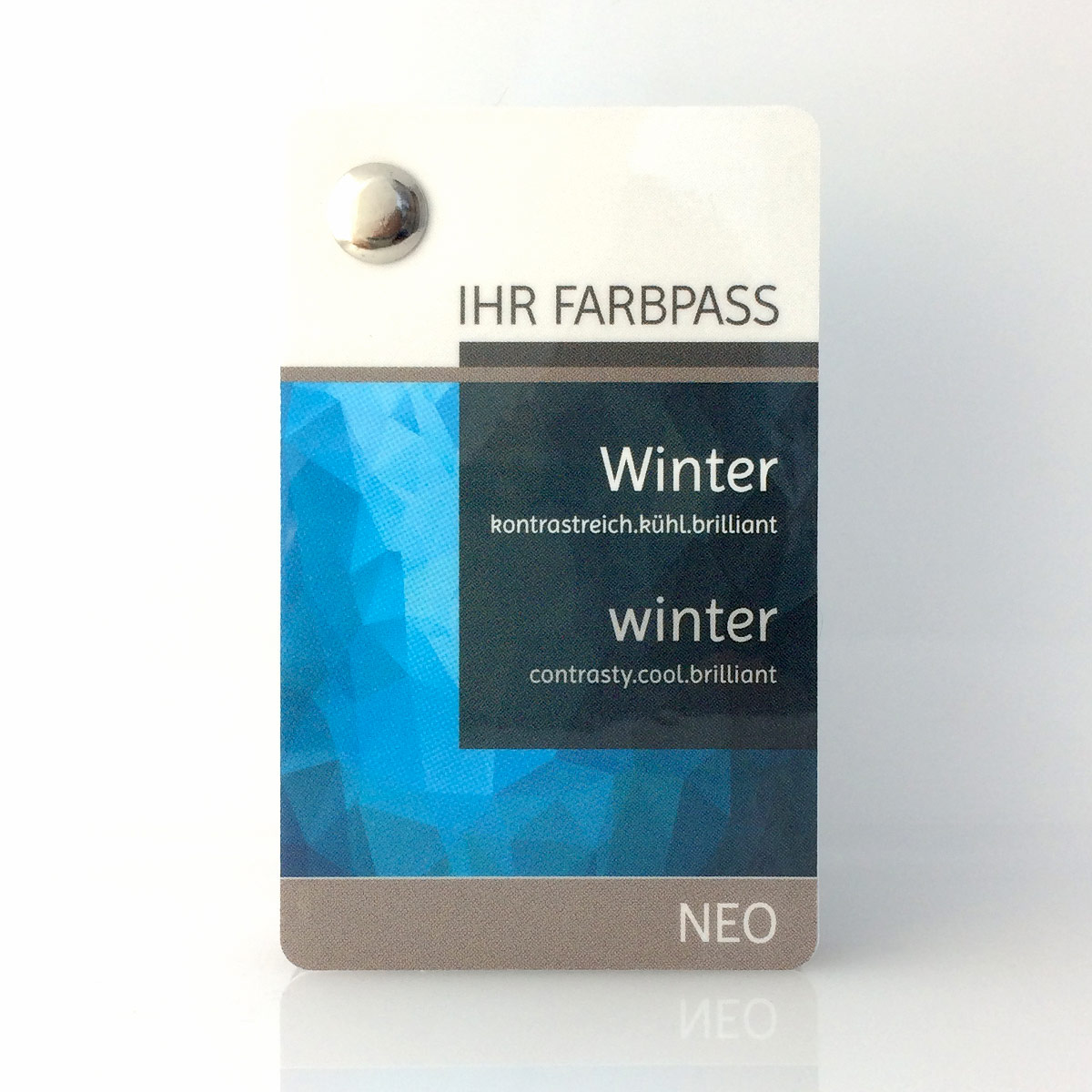 Farbpass Wintertyp zur Farbberatung - Neo | Komood