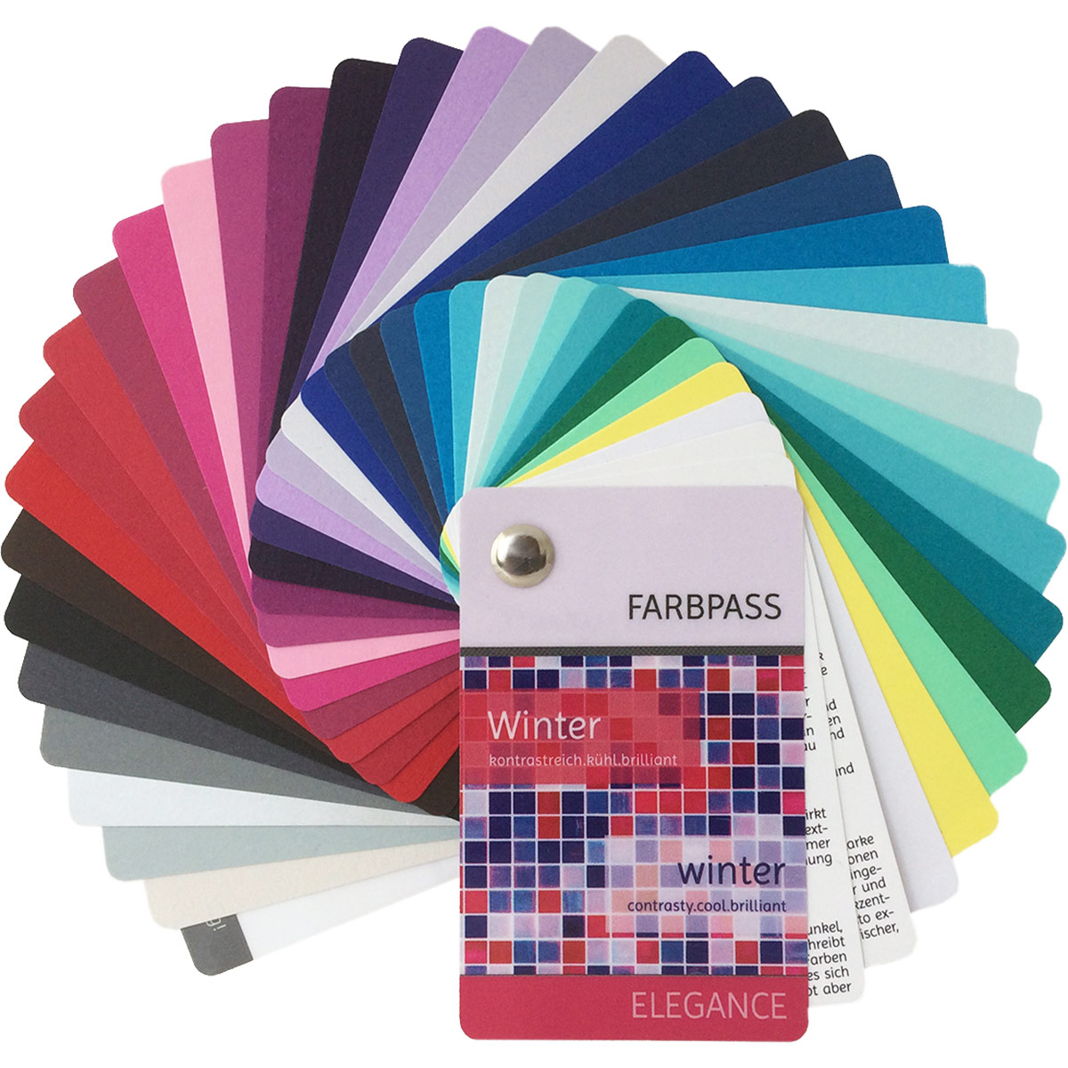 Farbpass Winter - Elegance, 35 Farben