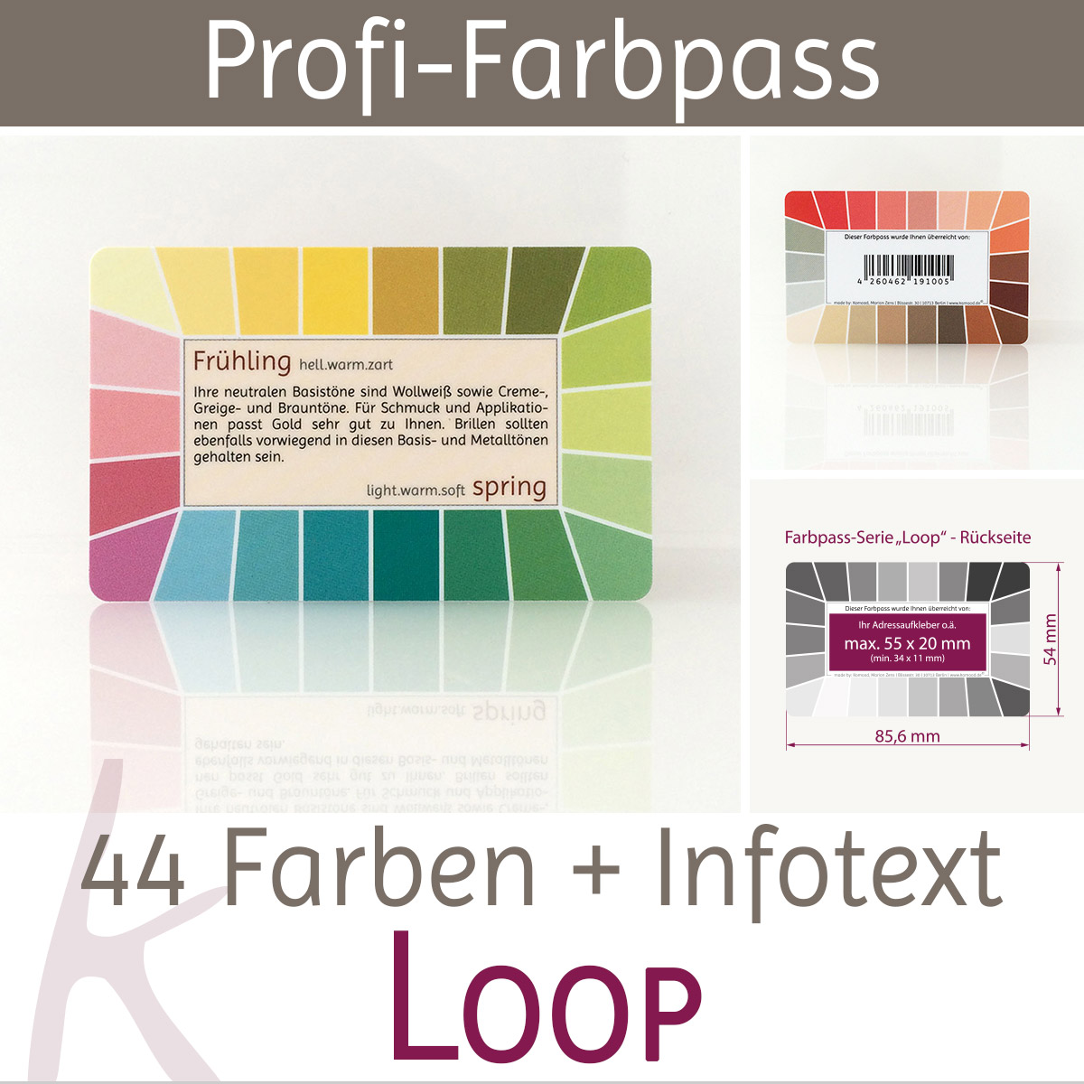 Farbpass Farbtyp Frühling - Loop | Komood