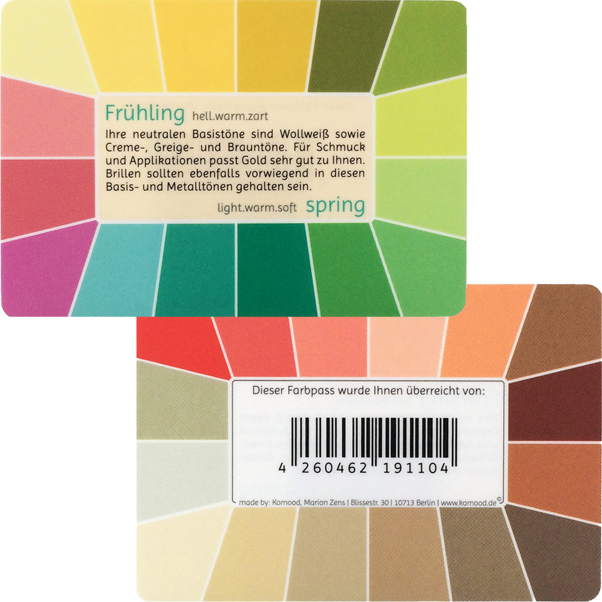 Farbpass Frühling - Memo, 32 Farben