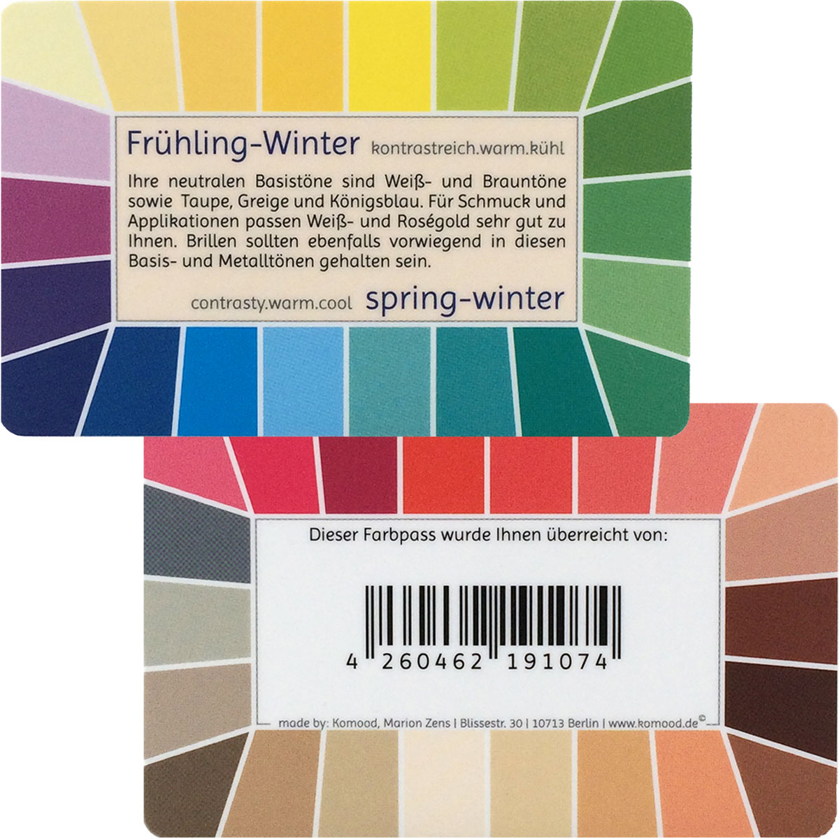 Farbpass Frühling-Winter - Loop, 44 Farben