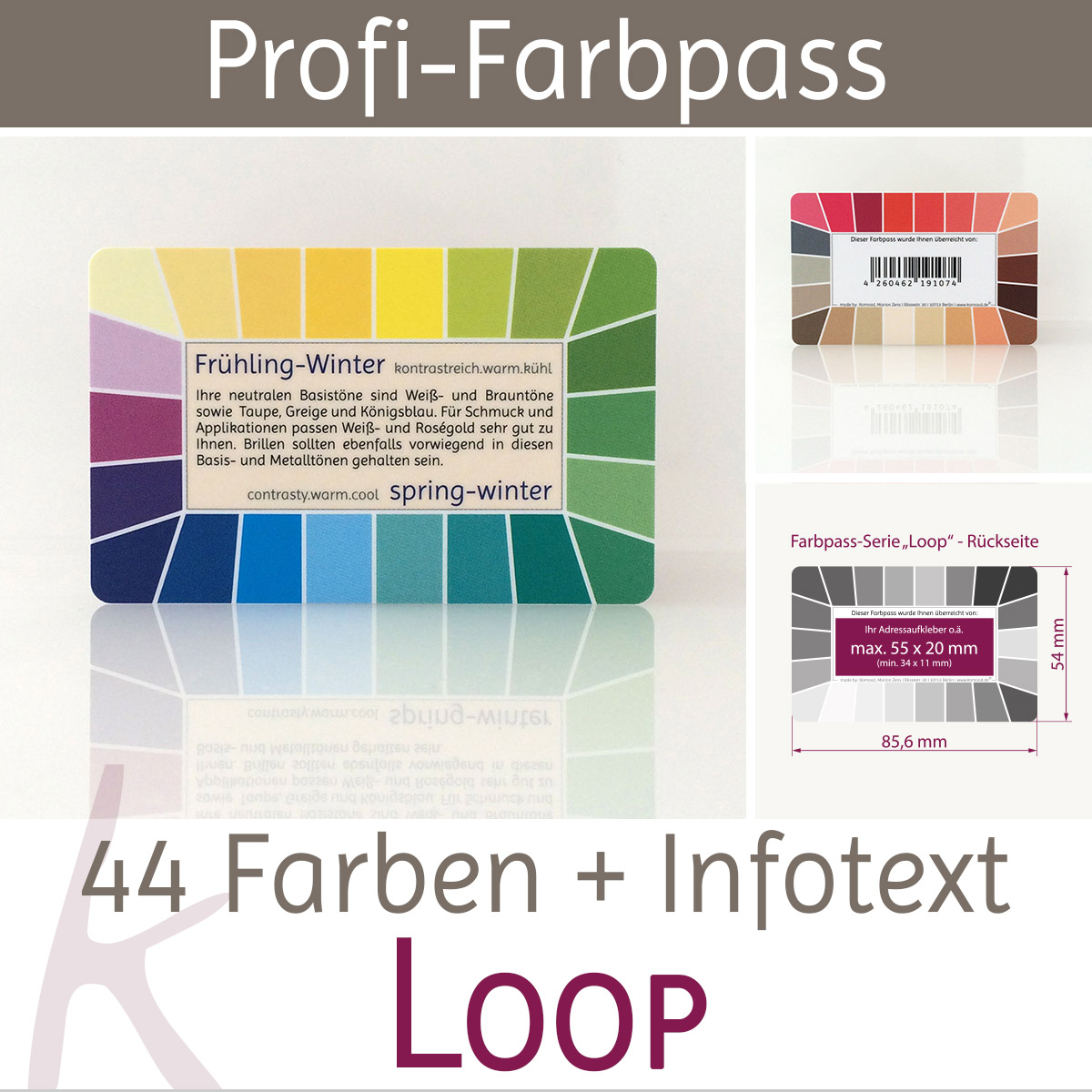 Farbpass Farbtyp Frühling-Winter - Loop | Komood
