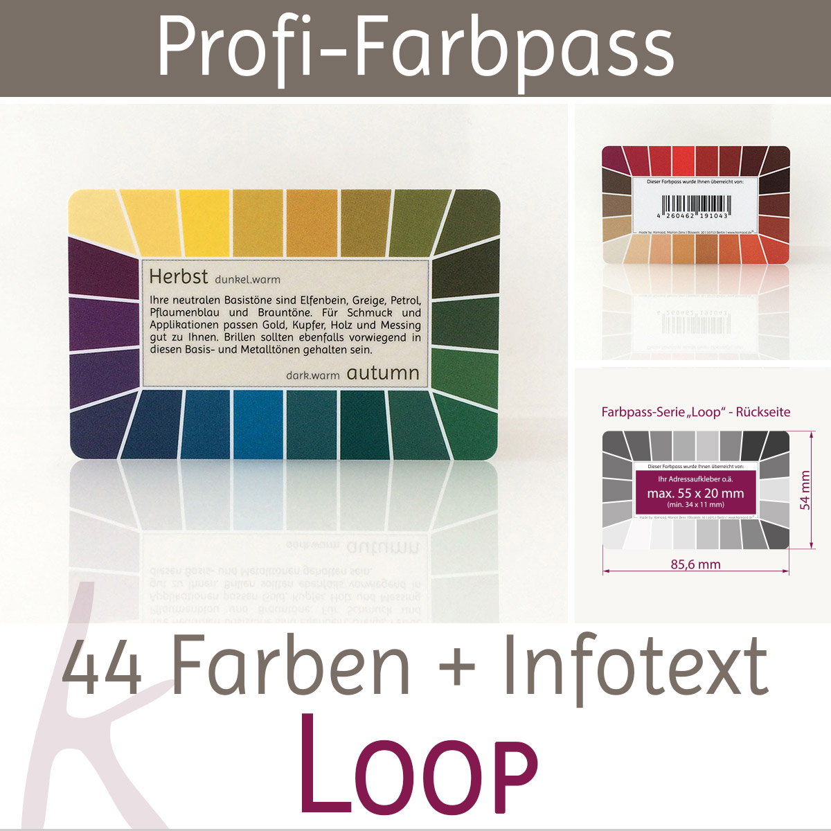Farbpass Farbtyp Herbst - Loop | Komood