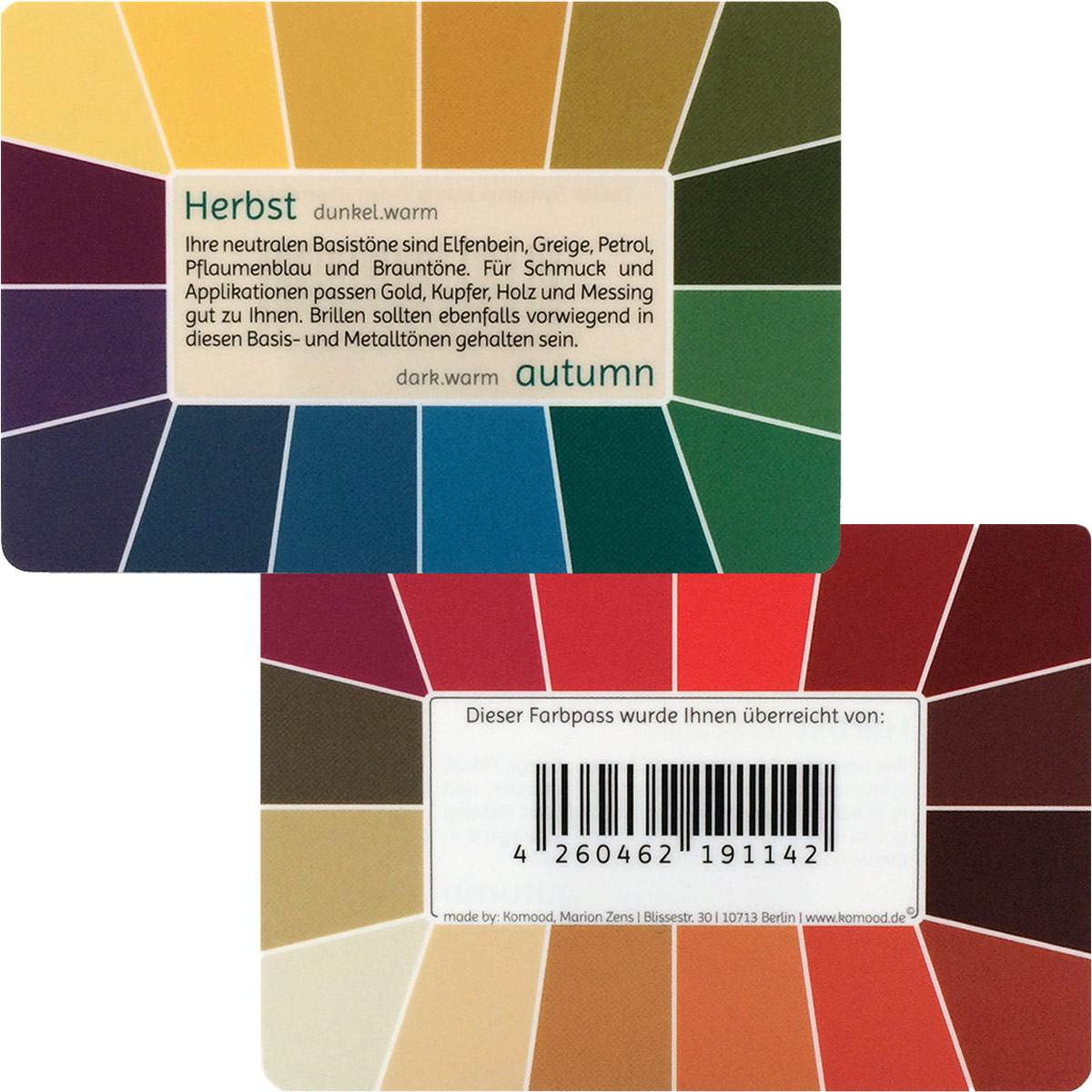 Farbpass Herbst - Memo, 32 Farben