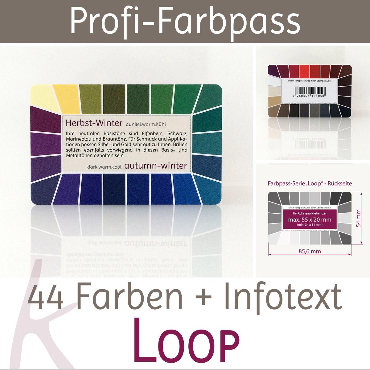 Farbpass Farbtyp Herbst-Winter - Loop | Komood