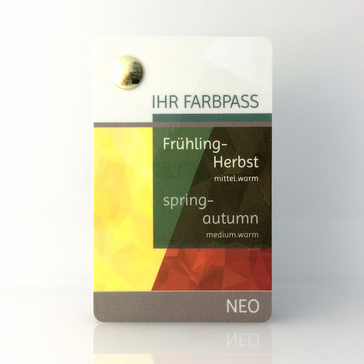 Farbpass Frühling-Herbsttyp zur Farbberatung - Neo | Komood