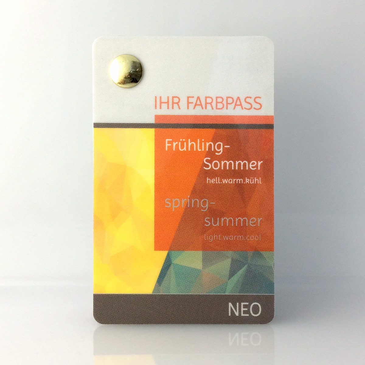 Farbpass Frühling-Sommertyp zur Farbberatung - Neo | Komood