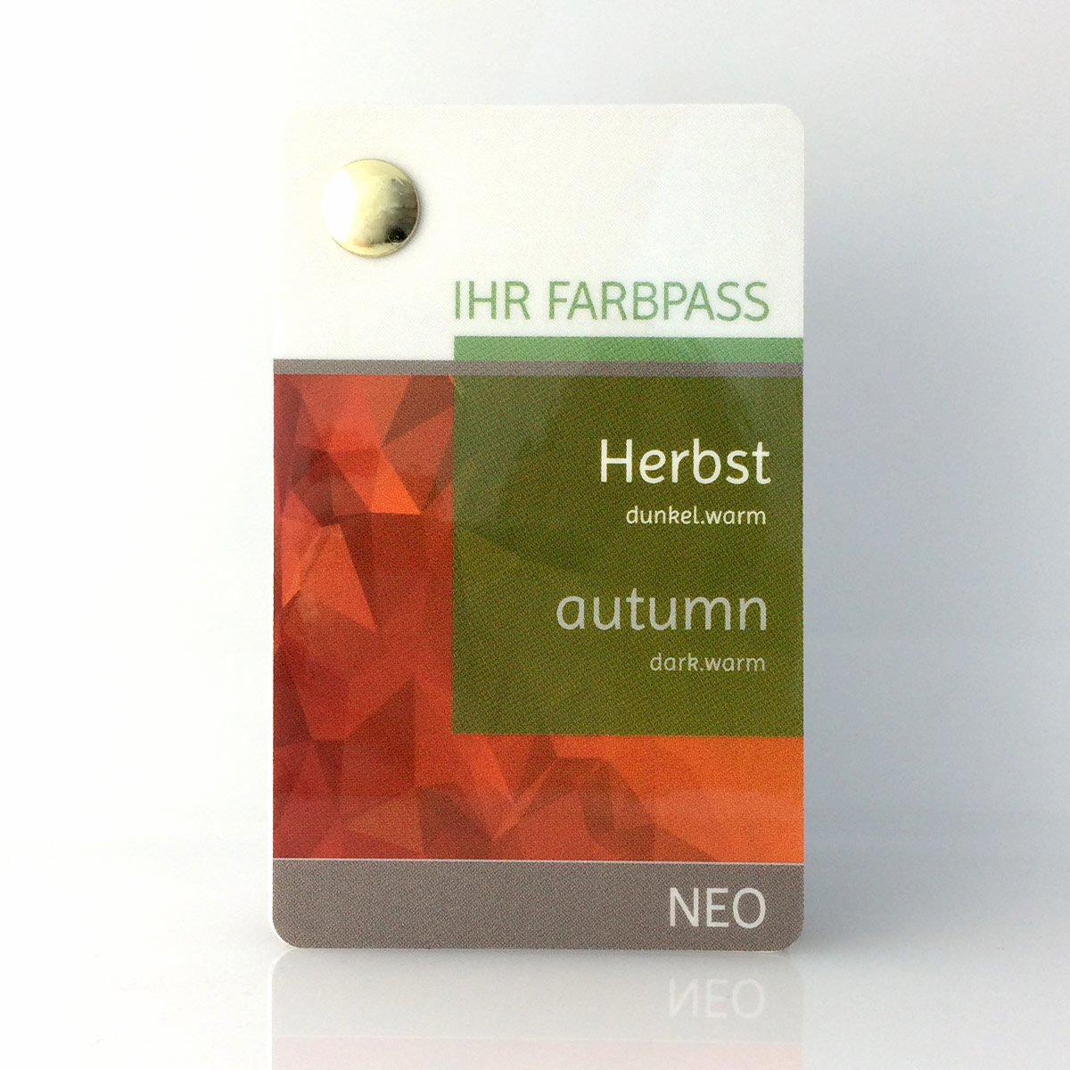 Farbpass Herbsttyp zur Farbberatung - Neo | Komood