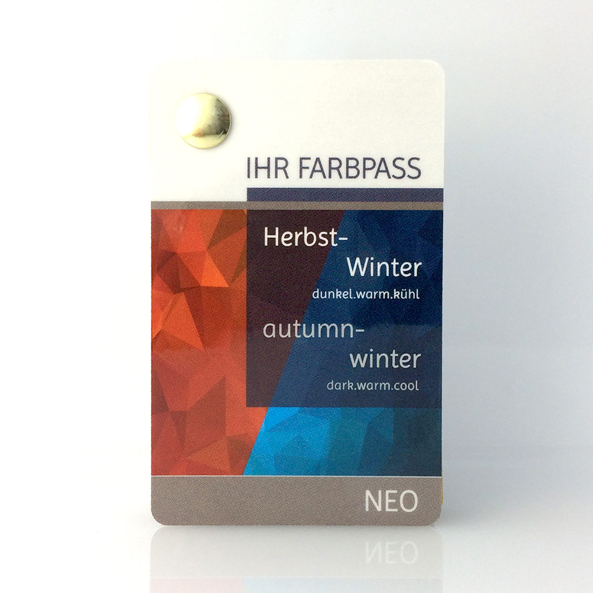 Farbpass Herbst-Wintertyp zur Farbberatung - Neo | Komood