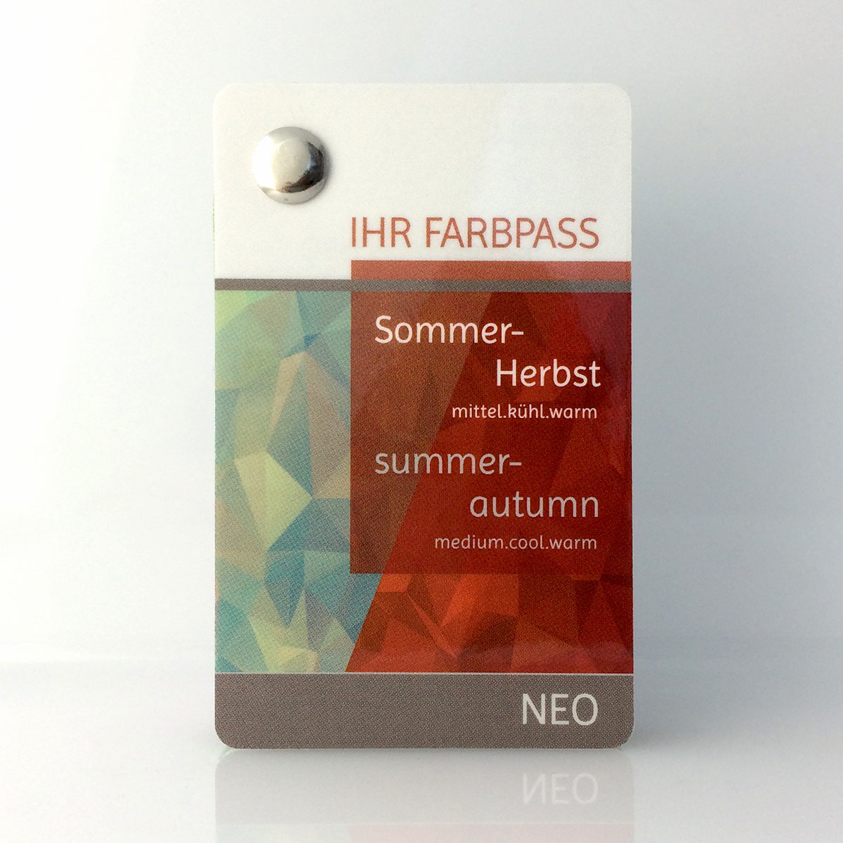 Farbpass Sommer-Herbsttyp zur Farbberatung - Neo | Komood