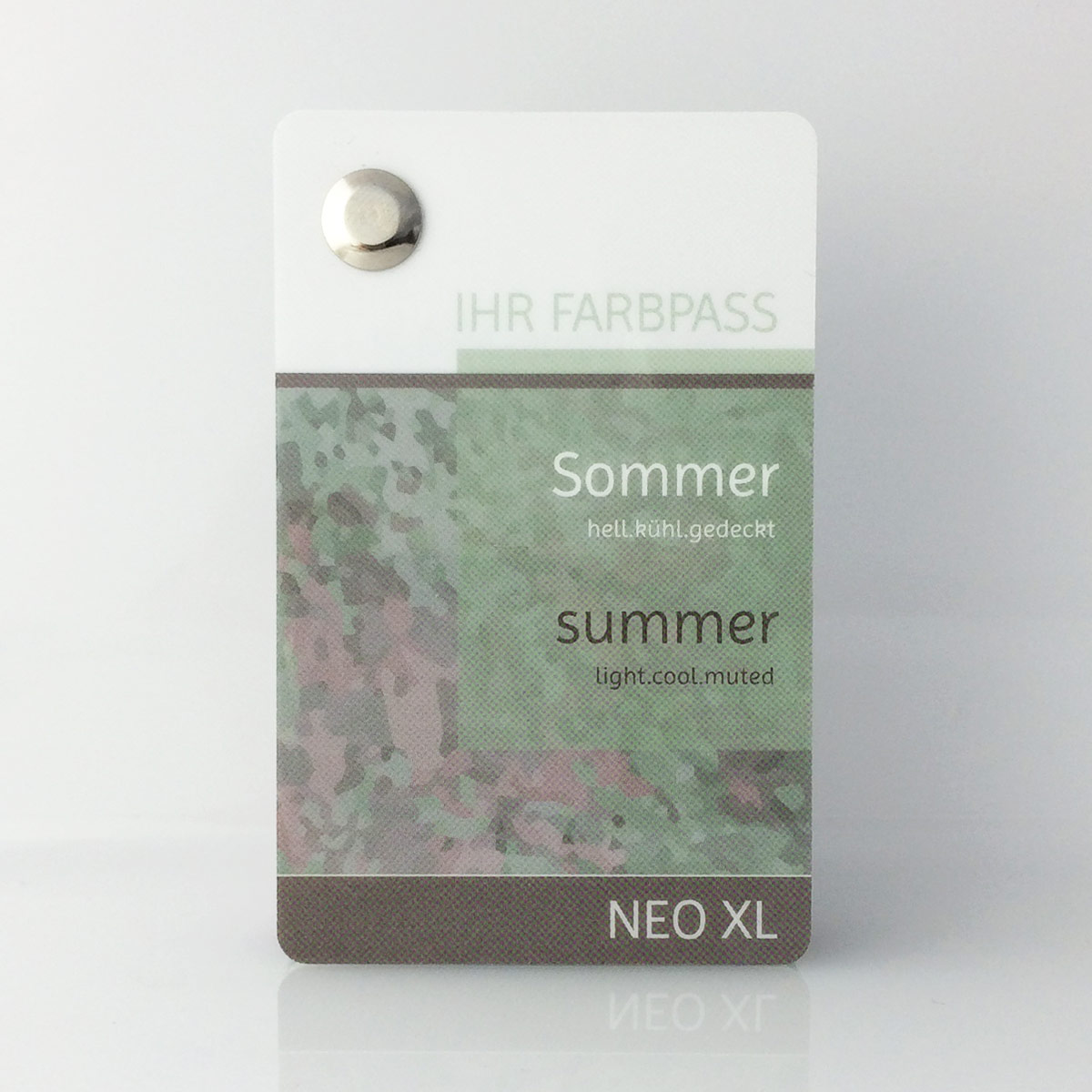 Farbpass Sommertyp zur Farbberatung - Neo XL | Komood