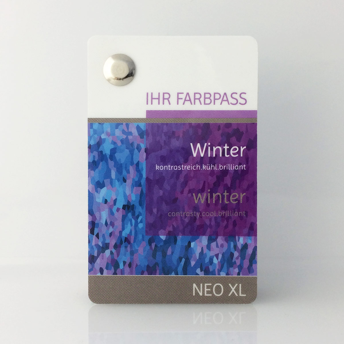 Farbpass Wintertyp zur Farbberatung - Neo XL | Komood