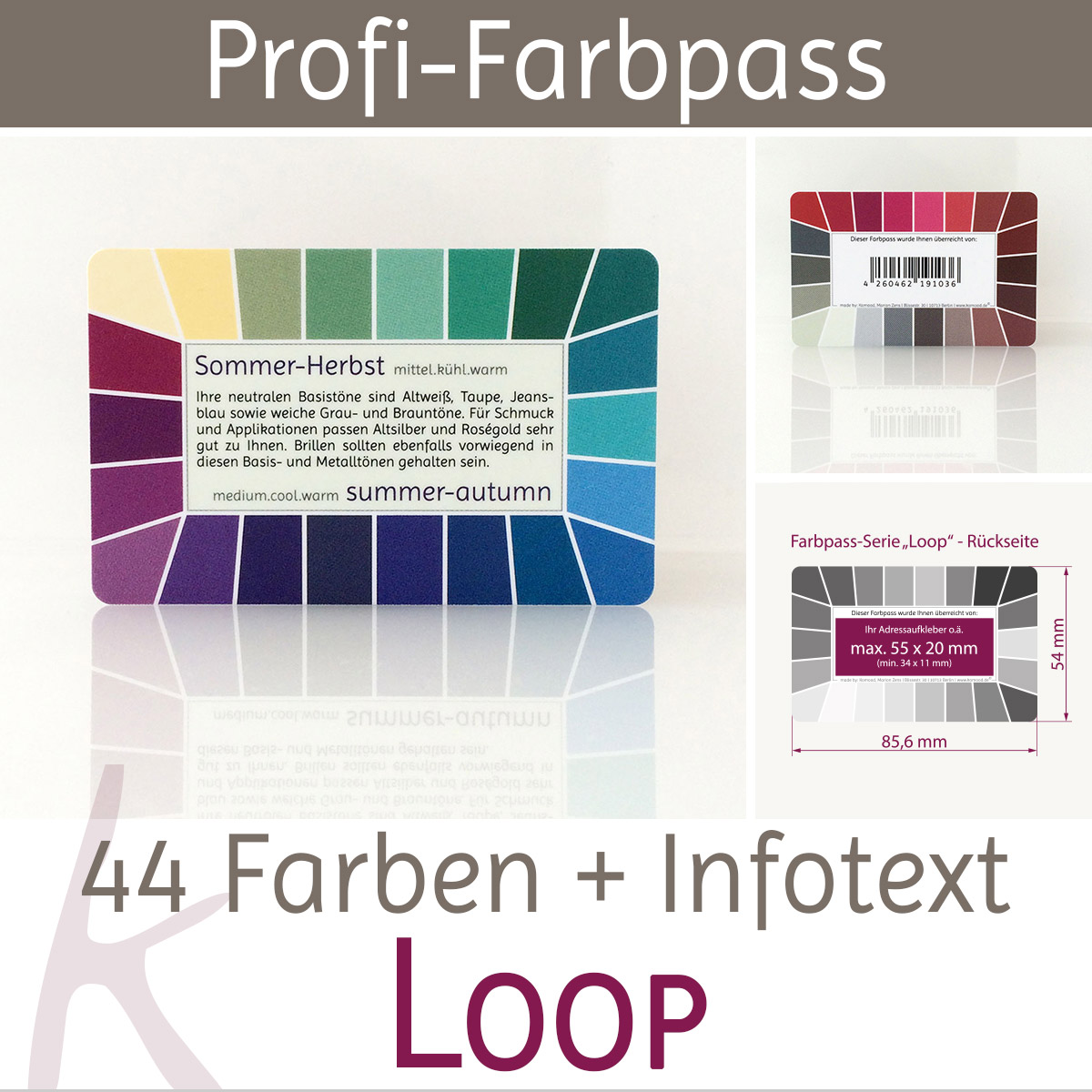 Farbpass Farbtyp Sommer-Herbst - Loop | Komood