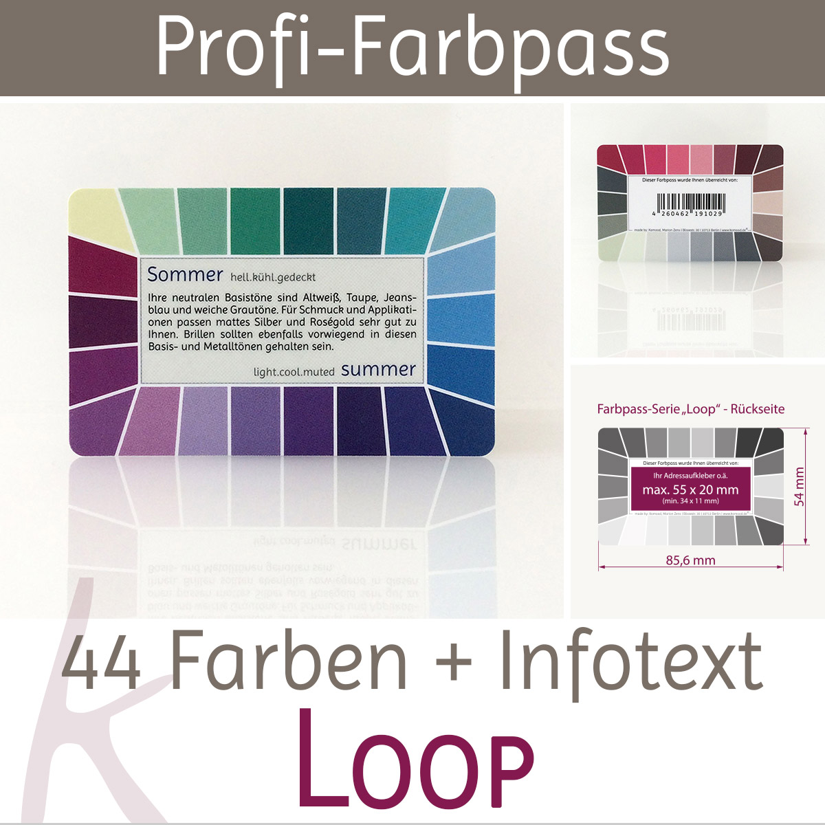 Farbpass Farbtyp Sommer - Loop | Komood