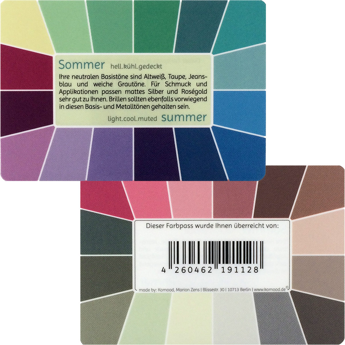 Farbpass Sommer - Memo, 32 Farben