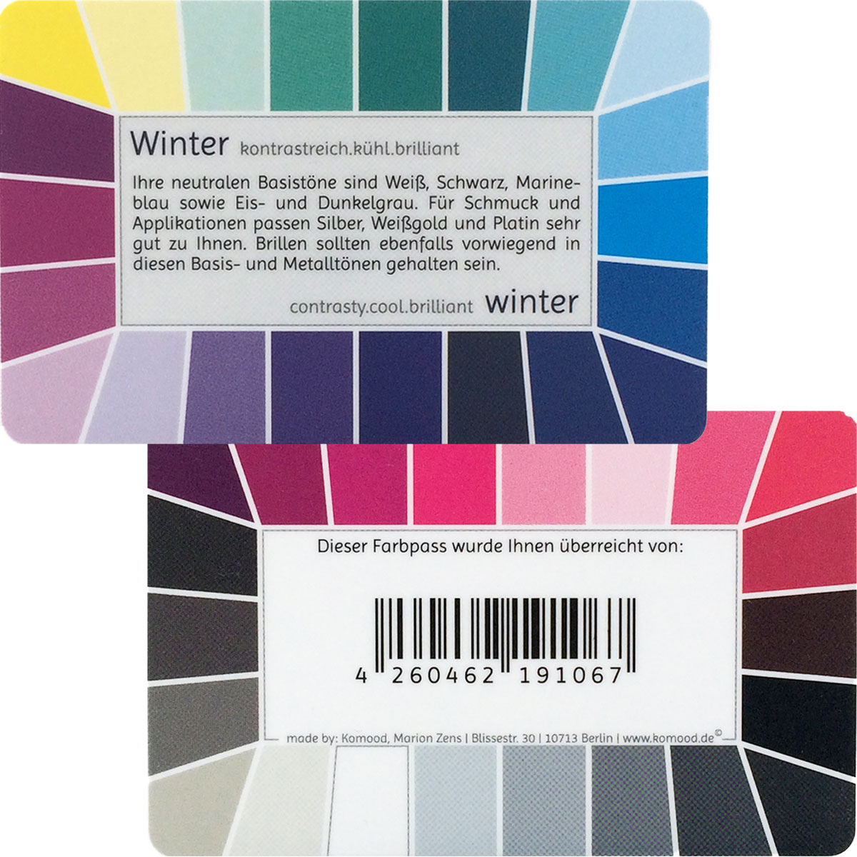 Farbpass Winter - Loop, 44 Farben