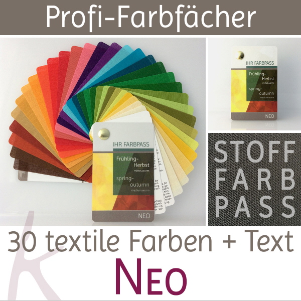 Stoff-Farbpass Farbtyp Frühling-Herbst - Neo