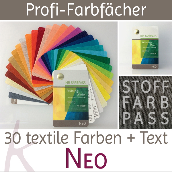Stoff-Farbpass Farbtyp Frühling-Winter - Neo