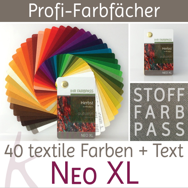 Stoff-Farbpass Farbtyp Herbst - Neo XL