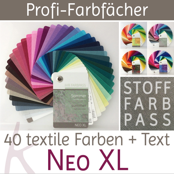 Farbpässe / Farbfächer der Reihe "Neo XL" | 4 Farbtypen - Sammelbestellung