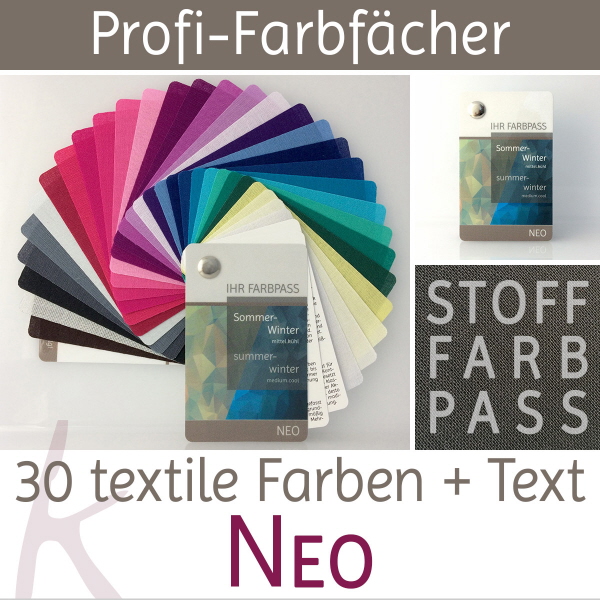 Stoff-Farbpass Farbtyp Sommer-Winter - Neo