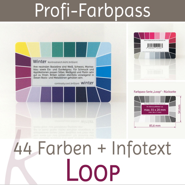 Farbpass Farbtyp Winter - Loop