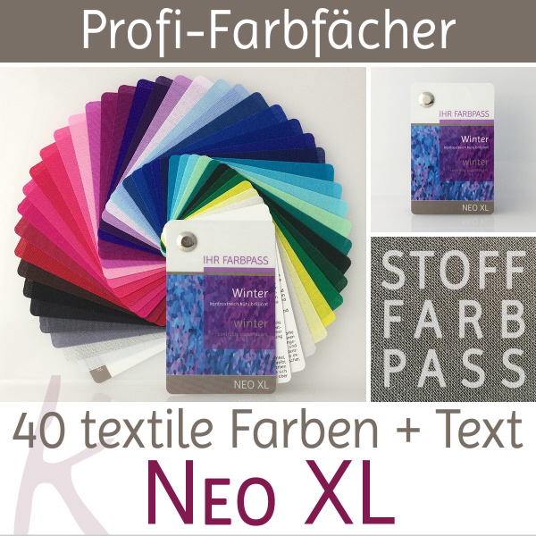 Stoff-Farbpass Farbtyp Winter - Neo XL