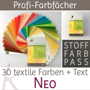 Stoff-Farbpass Farbtyp Frühling - Neo
