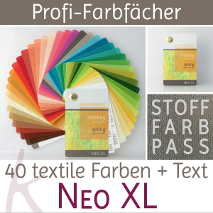 Stoff-Farbpass Neo XL für den Farbtyp Frühling
