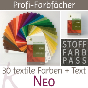 Stoff-Farbpass Farbtyp Herbst - Neo