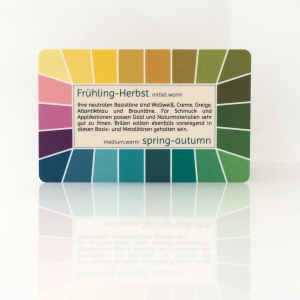 Farbtyp Frühling-Herbst - Farbpass der Reihe Loop