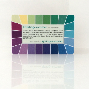 Farbtyp Frühling-Sommer - Farbpass der Reihe Loop