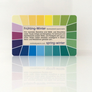 Farbtyp Frühling-Winter - Farbpass der Reihe Loop