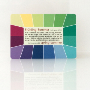 Farbtyp Frühling-Sommer - Farbpass der Reihe Memo