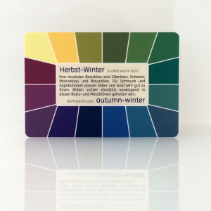 Farbtyp Herbst-Winter - Farbpass der Reihe Memo