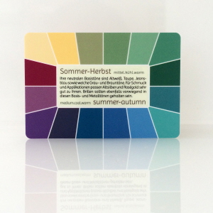 Farbtyp Sommer-Herbst - Farbpass der Reihe Memo