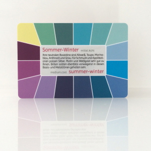 Farbtyp Sommer-Winter - Farbpass der Reihe Memo