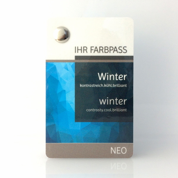 Farbtyp Winter - Stoff-Farbpass der Reihe Neo