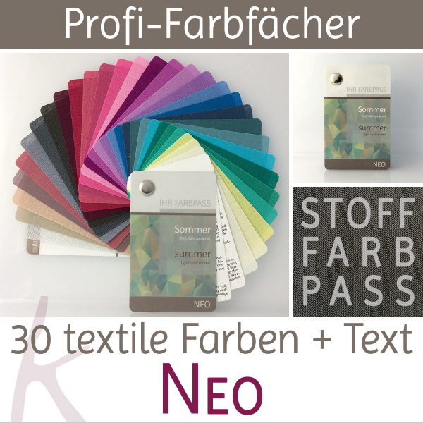 Stoff-Farbpass Farbtyp Sommer - Neo