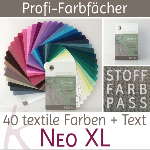 Stoff-Farbpass Neo XL für den Farbtyp Sommer