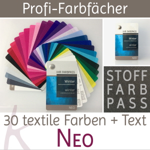 Stoff-Farbpass Farbtyp Winter - Neo