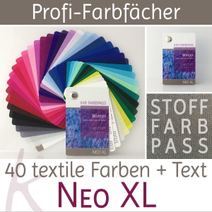Stoff-Farbpass Neo XL für den Farbtyp Winter