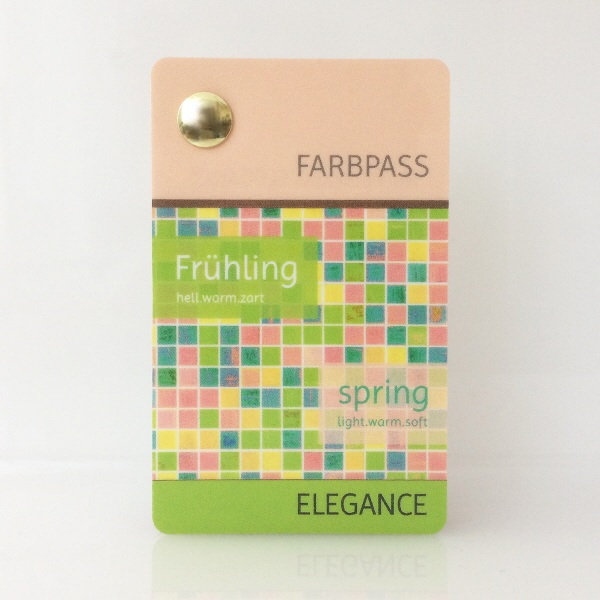 Farbtyp Frühling - Profi-Farbpass der Reihe Elegance
