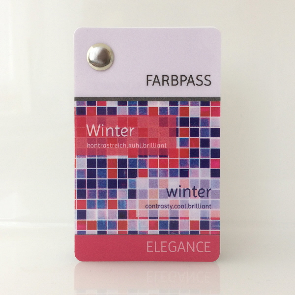 Farbtyp Winter - Profi-Farbpass der Reihe Elegance